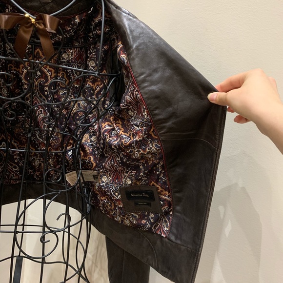 Massimo Dutti Leather Jacket - Picture 3 of 8
